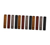 Housoutil 3sets Leather Business Pen Holders Adjustable Elastic Band Pen Sleeve for Notebook Planner Premium Pu Leather Pouch Case and Easy to Clean for 4pcs*3