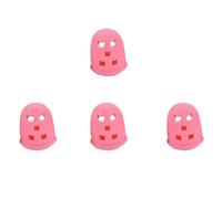 Housoutil 4 Pcs Pink Silicone Guitar Finger Guards for Adults and Men Reusable Easy to Put and Take off Suitable for Guitar Practice and Playing