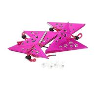 Housoutil 4 Sets Battery Operated Five Pointed Star Xmas Hanging Lamps Paper Pendant Lights with LED Warm Yellow Glow for Home Hotel Shop Christmas Decoration