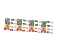 Housoutil 4 Sets Cartoon Christmas Scratch Cards Creative Scratch for Holiday Wishes Interactive Blessing Tickets for Festive Gift Tags and Classroom Crafts