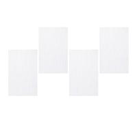 Housoutil 4 Sheets White Embroidery Fabric for Sewing, Polyester-Cotton Cross Stitch Cloth, Can Be Free Cut and Stitched, for Crafting Projects