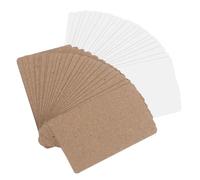Housoutil 400pcs Blank Kraft Postcards for DIY Painting and Drawing Kraft Paper White Cardstock Printable Message Cards for Wedding Invitations Learning Tools Classroom and Family Use