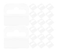 Housoutil 400pcs Self-Adhesive Hanging Hooks for Pegboards and Acrylic Surfaces with Strong Load Bearing and Tailored Slot Fit, Space-Saving PVC Hooks for Boutique Windows and Store