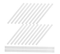 Housoutil 40pcs Binding Strips Glue Tape Glue Strips for Books White Plastic