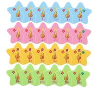 Housoutil 40pcs Plastic Star Shaped Behavior Reward Tokens for Classroom Motivation and Positive Student Engagement with Incentive Points for School and Parties