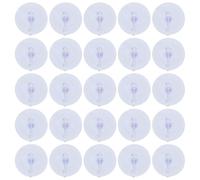 Housoutil 40pcs Plastic Suction Cup Hooks for Glass and Wall, Easy Installation No Drilling, Reusable Suction Hooks for Bathroom Accessories and Bags, Modern Minimalist Style