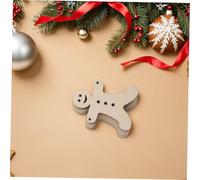 Housoutil 40pcs Unfinished Gingerbread Man Wood Cutouts Blank Wooden Ornaments for DIY Painting and Holiday Crafts Lightweight Wood Embellishments for Christmas Tree Decorations and Festive