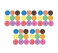 Housoutil 45Pcs Fraction Circles Set for 5 Sets Fraction Teaching Aids Classroom Math Manipulatives for Elementary Students
