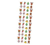 Housoutil 48 pcs Christmas Embroidered Iron Appliques Sewing Patches for Clothes Backpack Hats DIY Crafts Decoration and Repair Lifelike Xmas Themed Badges