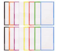 Housoutil 48pcs Magnetic Name Tags for Whiteboard and Magnetic Board, Pet Material with Dry Erase Feature, Cuttable Labels for Classroom and Home Use