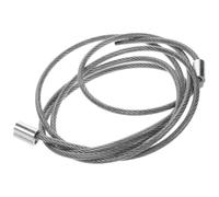 Housoutil 4mm Sturdy Steel Wire Basketball Net Stringing Rope Aluminum Buckle, Versatile Basketball Hoop Net Replacement Cord for Indoor and Outdoor Court Equipment