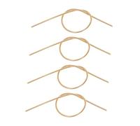 Housoutil 4pcs Copper Plated Memory Spring Wire Flexible Coil for Jewelry Making DIY Crafts High Elasticity Wire for Bracelet and Ring Crafting