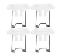 Housoutil 4pcs DIY Electric Hair Trimmer Replacement Parts Kit with Swing Head and Fixed Guide Block, White Tension Springs for Home and Salon Hair Clipper Repair Accessories