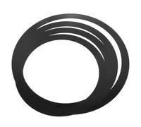 Housoutil 4pcs Elastic Drum Mute Circles for Practicing Drum Kits Black Polyacid Film Dampening Rings