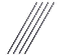 Housoutil 4pcs Graphite Electrode Carbon Rods, Heat Resistant Reusable Stirring Sticks for Lab and Electrolysis, Metal-free Black Graphite Rods for Casting and Melting