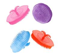 Housoutil 4pcs Hair Scalp Massager Shampoo Brush and Scalp Exfoliator, Pe Material, Suitable for Hairstyles, Simple Structure for Relaxing Head Massage Random Color