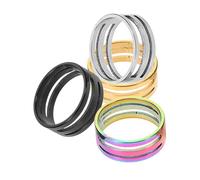 Housoutil 4pcs Hanging Jump Rings Jewelry Fixing Tool Kit Jump Ring Coil Maker Circle Split Opener Stainless Steel