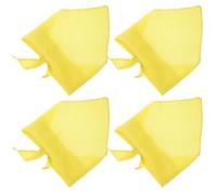 Housoutil 4pcs Large Dog Bandanas Triangular Polyester Scarves Washable and Sturdy Pet Accessories for Parties and Outdoor Use