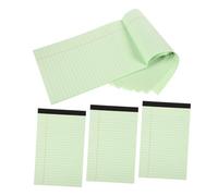 Housoutil 4pcs Mini Journal Notepad Portable Small Pocket Memo Pads with Easy Tear Off Design and Lined Pages for Shopping Lists and Daily Planning Green