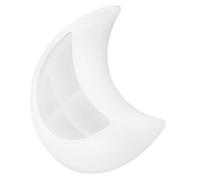 Housoutil 4pcs Moon Shaped Silicone Mold Tray for DIY Epoxy Crafts Handicraft Mold with Texture Wear Resistant Moon Dish for Storage and Display Craft Enthusiasts