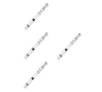Housoutil 4pcs Piston Filled Fountain Brush Pen with Flexible Tip Refillable Plastic Calligraphy Brush Pen for Painting Lettering Drawing and Watercolor Art Supplies