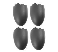 Housoutil 4pcs Plastic Reptile Hide Box Cave for Lizards and Amphibians with Enhanced Privacy and Realistic Habitat Simulation, Suitable for Aquarium and Reptile Tank Decor in Black Hollow