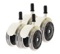 Housoutil 4pcs Replacement Wheels Walker Wheel Accessories for Pushchair Stroller Smooth Mobility