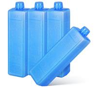 Housoutil 4pcs Reusable Ice Packs for Coolers with High Performance Cooling Material, Lightweight Cooling Boxes Featuring Reliable Temperature Control and Compact Portable Design