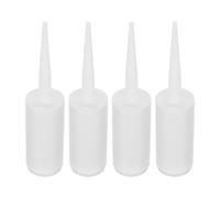 Housoutil 4pcs Reusable Plastic Caulking Tube 135ml with Consistent Dispensing and Easy Filling Features, Suitable for Tile Repairs and Caulking Guns, Portable Empty Sealant Cartridge