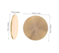 Housoutil 4pcs Round Copper Sheet Metal Stamping Blanks for DIY Stamp Kit Solid Copper Discs for Precise Engraving Hand Operated Craft Plates for Jewelry and Artistic Projects