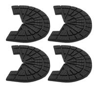 Housoutil 4pcs Rubber Shoe Heel Protectors for Boots and Sneakers, 4mm Thick Non-Slip Sole Heel Repair Pads with Self-Adhesive Backing, for DIY and Outdoor Activities