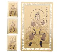 Housoutil 4Pcs Year of Horse Taisui Gold Protection Cards Zodiac Peaceful Blessings Amulets Feng Shui Health Wealth Gift for for for for for for for Lunar Year