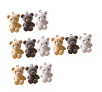 Housoutil 4sets Kawaii Bear Charms for DIY Jewelry Making Cute Bear Pendants for Bracelets Necklaces and Keychains Craft Accessories 3pcs*4