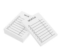 Housoutil 5 Books White Notepad with Blank Note Paper for Graduation Party, Office Supplies for Prioritizing and Plan Organizing, Message Recording Paper for Students and Office Workers
