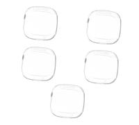 Housoutil 5 Pcs Transparent Protective Plated Watch Shell Case Compatible with Fitbit Lightweight Tpu Cover with Precise Cutouts for Scratch and Bump Resistance