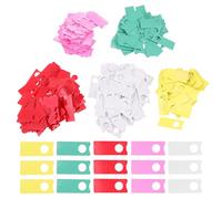 Housoutil 500pcs Hanging Plant Labels Plastic Pollination Tags for Grapes Watermelon Gardening Nursery Plant Classification Signs with Multi-Color Set for Outdoor Use