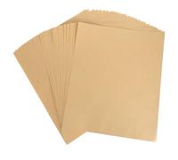 Housoutil 50pcs Braille Writing Paper Sheets Blank Braille Writing Paper Pack Khaki for Students and Blind People School Use at Home