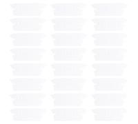 Housoutil 50pcs File Folder Labels Hanging Folder Tabs PVC with Paper Small Classification Sign Label Reusable File Classification Tabs for Office Daily Use Students