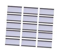 Housoutil 50pcs Magnetic Label Holders with C Channel Design for Warehouse and Retail Price Tags Magnetic Clip Label Display for Shelf Management