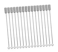 Housoutil 50pcs Metal Stick Pin Long Stick Brooch Pin for Women for Men with Stopper Ends Silver