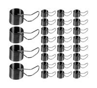 Housoutil 50pcs Sewing Machine Thread Tension Spring Black Iron 2.60x1.80x1.60cm Accurate Tension Calibration Reduces Skipped Stitches for DIY Sewing Machine Repair and Highspeed Production