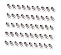 Housoutil 50pcs Small Light Bulbs 3.8v E10 Miniature Round Glass Bulbs Lightweight for Electronic Science and Primary Secondary School Electrical Experiments