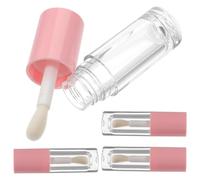 Housoutil 5PCS 6ML Small Lip Gloss Tubes with Wand Brush Empty Lip Balm Containers for DIY Oil Refillable Round Packaging Bottles with Glitter for Travel and Sample Use