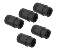 Housoutil 5pcs Black Plastic Knob Cap for Guitar and Amplifier, 12×20.5mm Size, Resisting Damage and Secure Connection, Suitable for Half-shaft Potentiometer Volume Control, Simple Pure