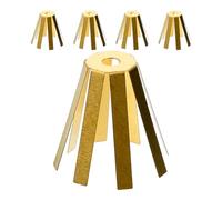 Housoutil 5pcs Brass Golf Shaft Adapter Shims Eight-arms Design Highly Effective Simple to Use Golf Club Accessories for Golfers on The Course