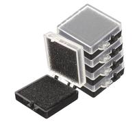 Housoutil 5pcs Electronic Parts Storage Case Anti-static Chip Box with Top and Black Bottom Organizer with Cushion for Component Safety