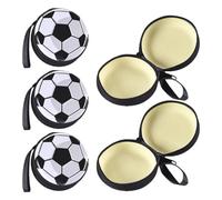 Housoutil 5pcs Football Coin Purses Soccer Snack Bags for Team Party Decorations Creative Tinplate Bags Money Change Purses