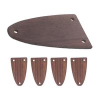 Housoutil 5pcs Guitar Truss Rod Covers for Acoustic Guitar Neck Replacement 3-hole Wood Plate with Elegant Design Lightweight and Easy Installation