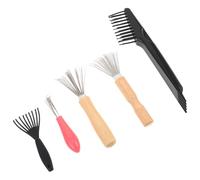 Housoutil 5pcs Hair Brush Cleaner Tool Comb Cleaning Brush Rake for Hair and Dust Removing for Beard Cleaning and Home Use