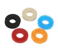 Housoutil 5pcs Joystick Sponge Rings Buffer Protectors for Next-gen and Popular Console Gamepads, High and Medium Elasticity Control round Replacement Rings, Gaming Precision Tool